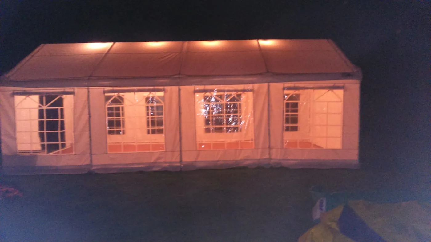 Little People Parties marquee ready for a family celebration