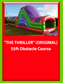 THE THRILLER 55FT OBSTACLE COURSE (Original) for Hire in Carrick-on-Shannon, Leitrim, Longford and Roscommmon in Ireland. Phone us on 0894258578 today to book this unit.